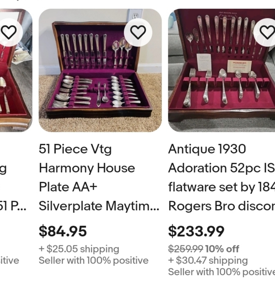 Harmony House By Sears And Roebuck Flatware 53 Pieces In Box - Picture 4 of 9